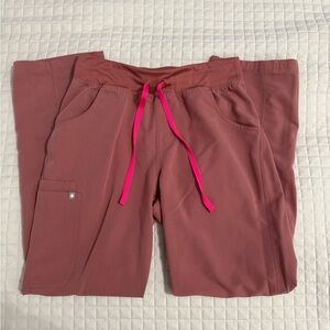 Figs Mauve Kade Cargo Scrub Pants